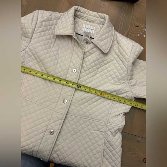 Vintage White Stag Quilted Cream Jacket Size Large - Picture 4 of 9